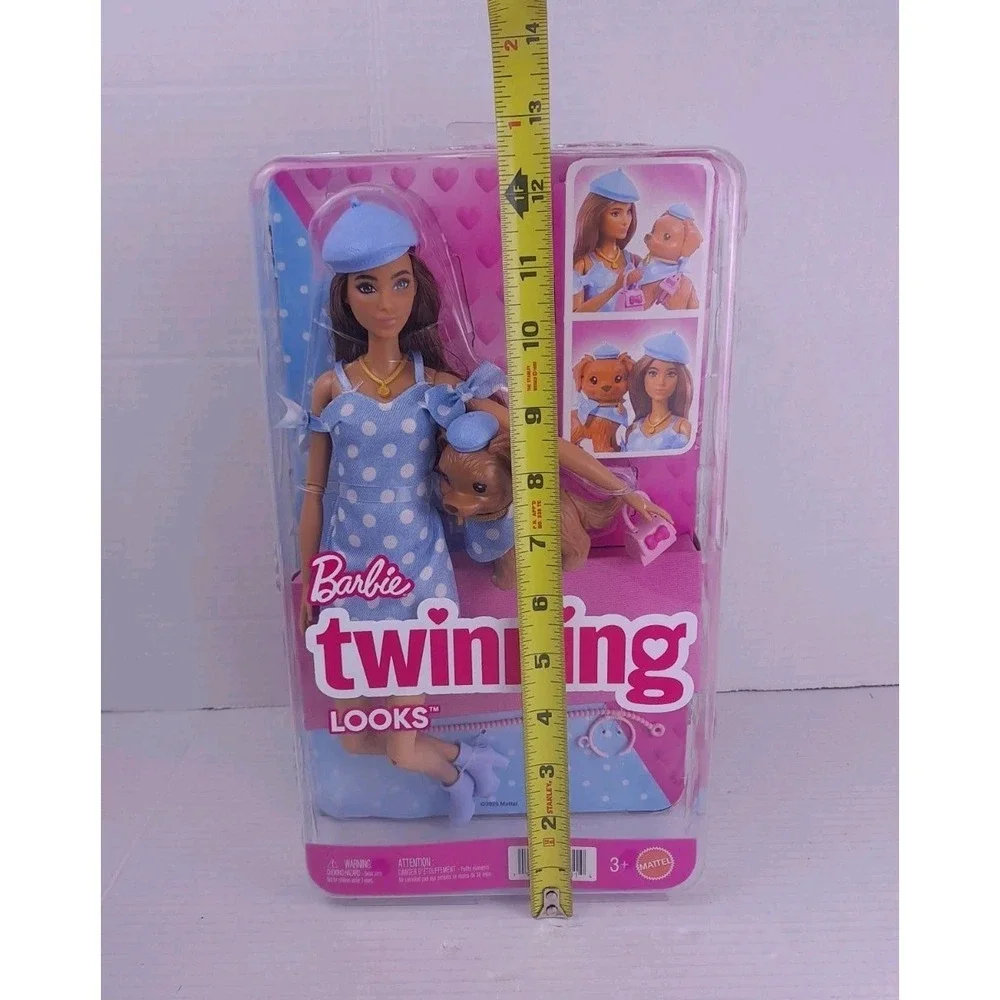 BARBIE TWINNING LOOKS Doll & Pet Dog Matching Clothes Accessories Sealed